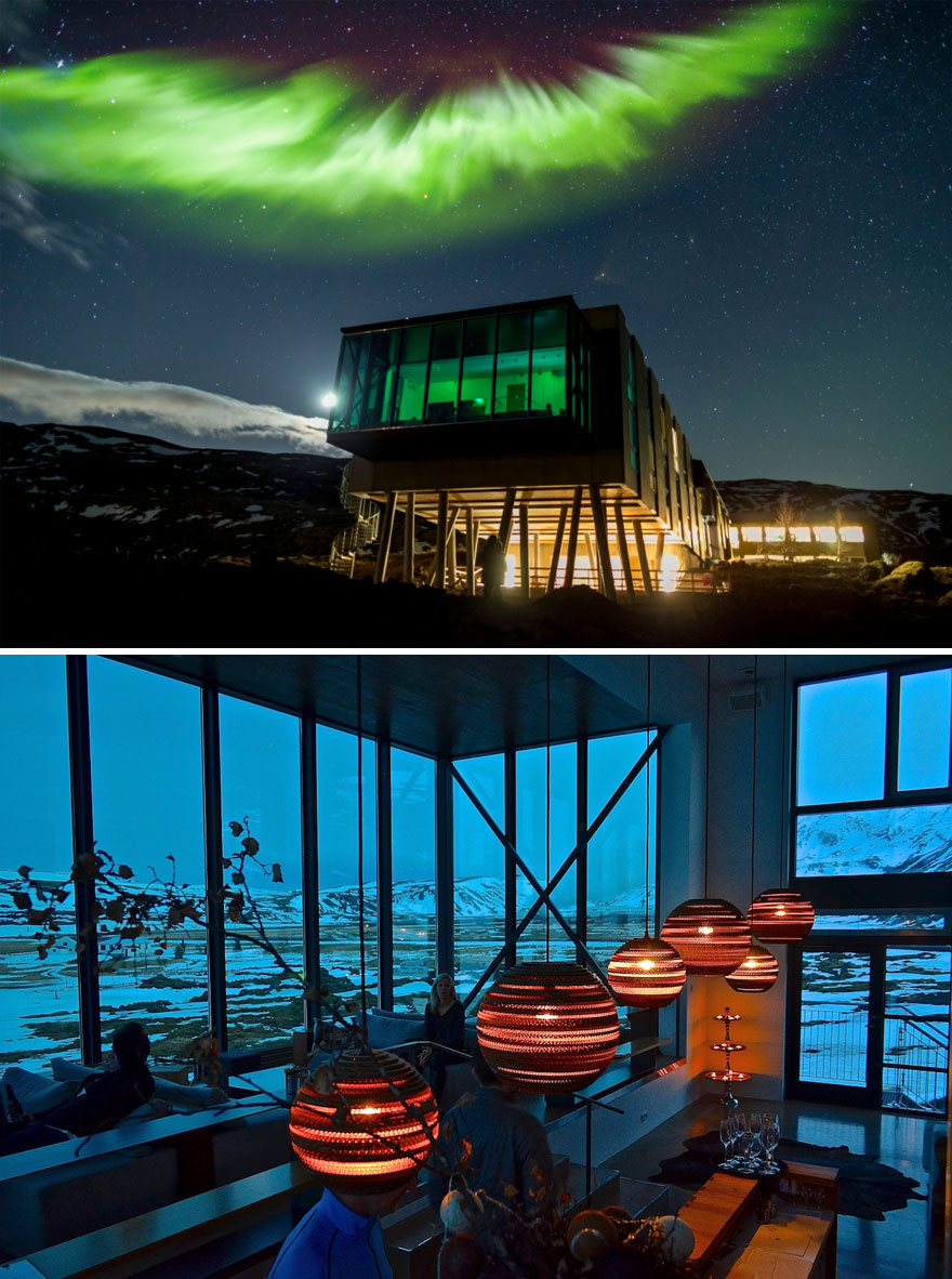 15+ Of The World's Most Amazing Restaurants To Eat In Before You Die Perfect Location To View The Northern Lights Northern Lights Bar In Ion Hotel, Iceland - Travel Or Die Trying
