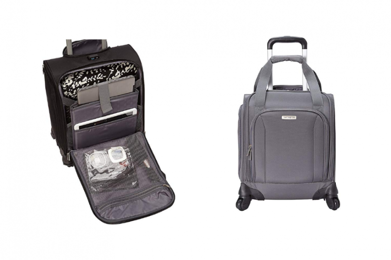 Samsonite Spinner Underseater with USB Port Travel Or Die Trying